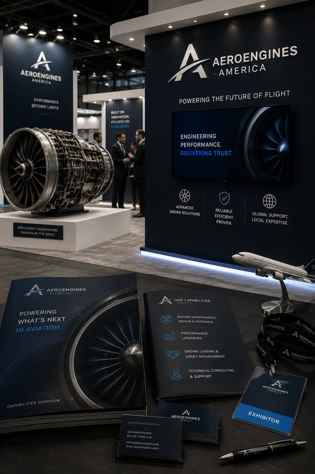 Aeroengines America exhibition booth
