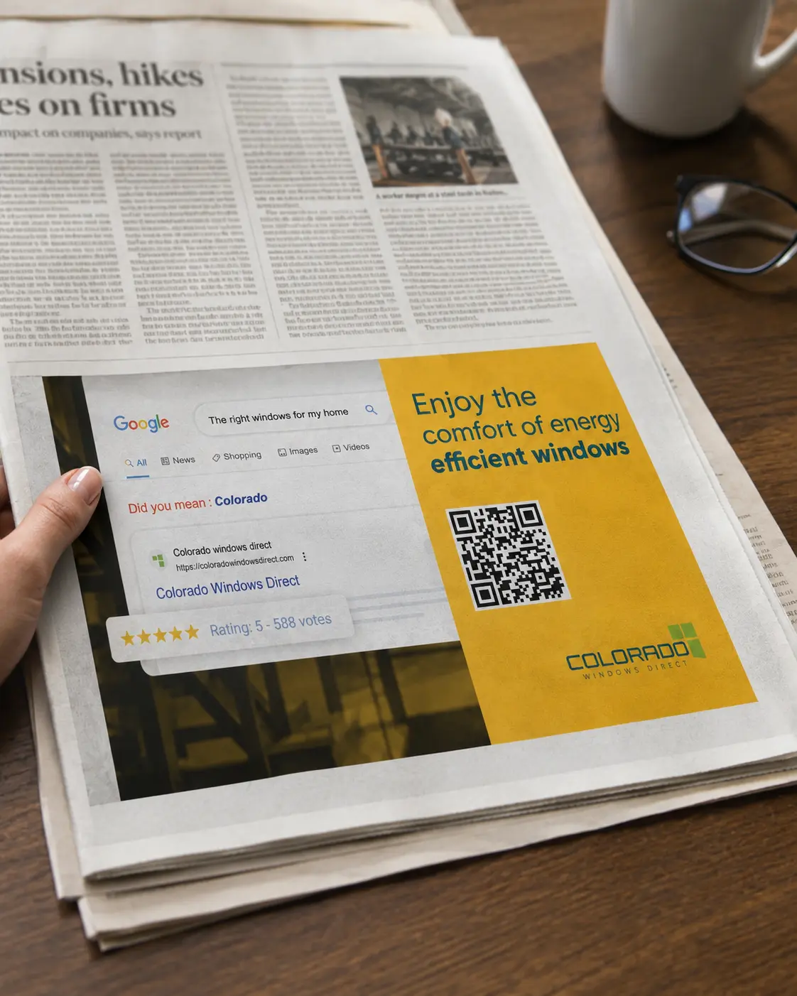 Colorado Windows Direct print advertising campaign