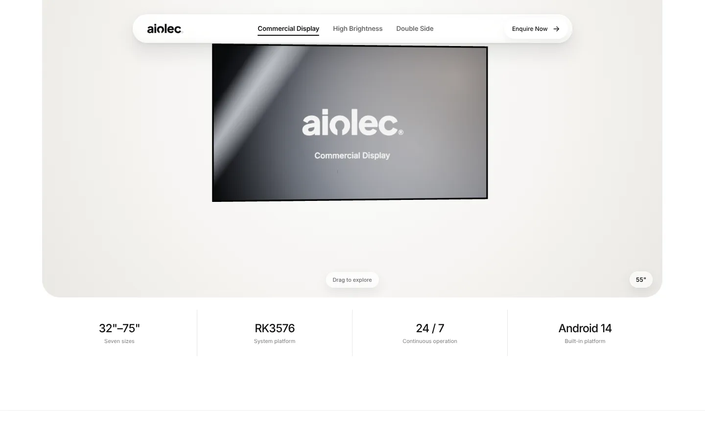 Aiolec website screen 2