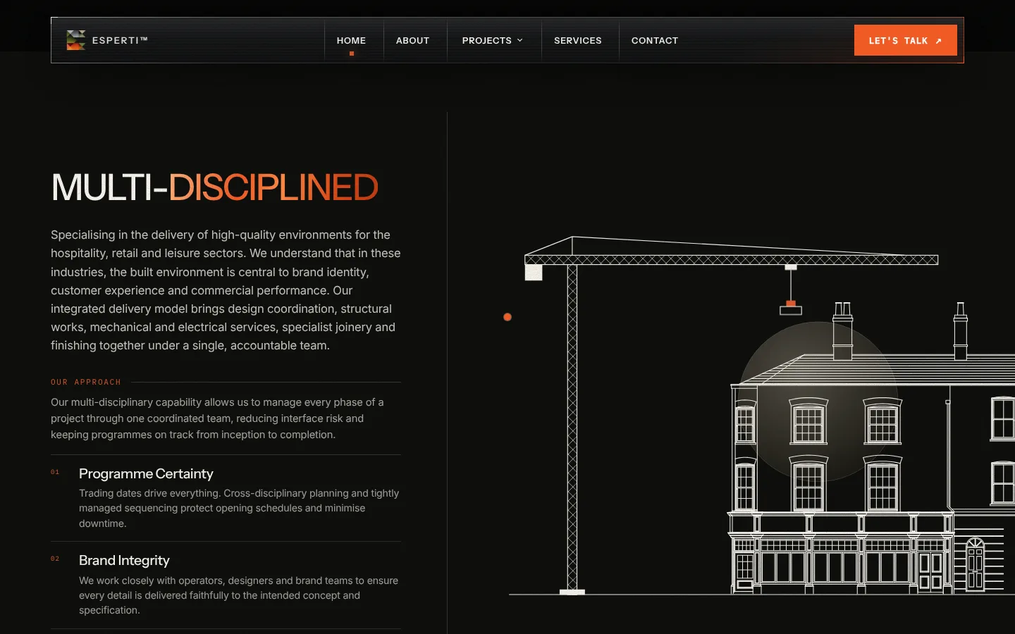 ESPERTI website screen 3