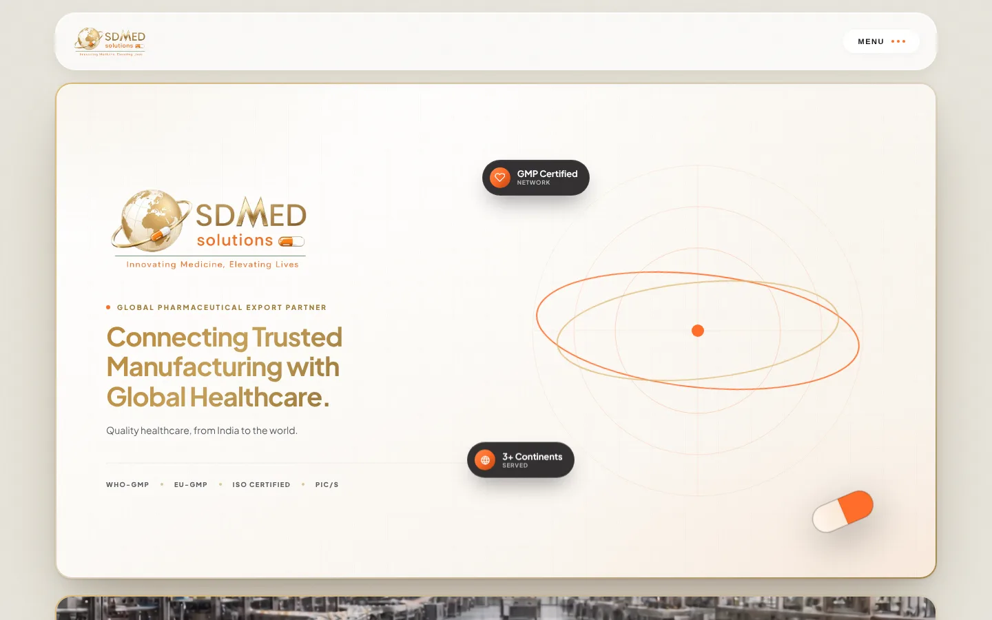SD Med Solutions website screen 1