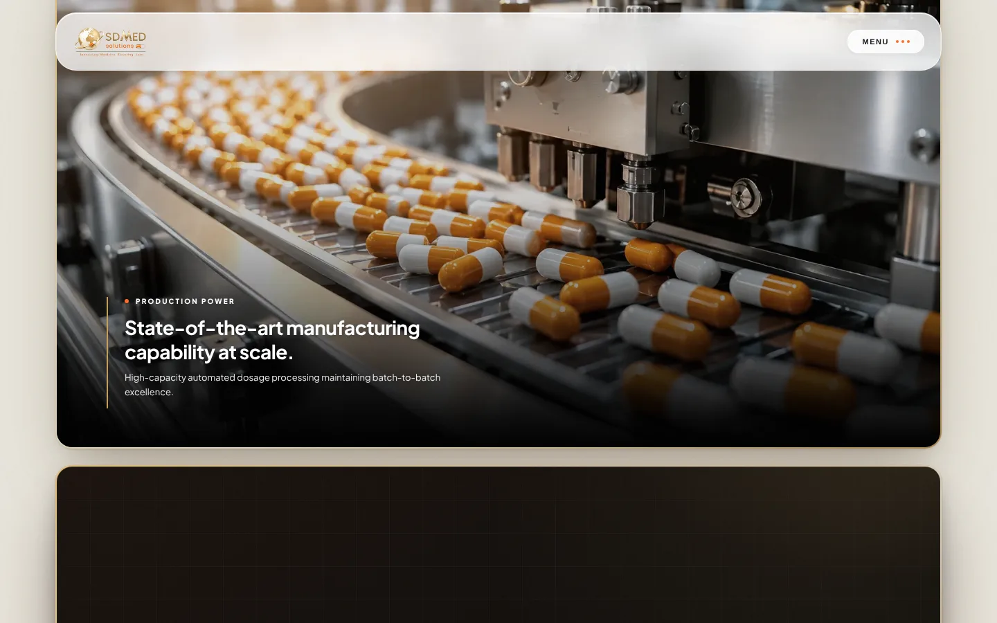 SD Med Solutions website: Manufacturing at scale